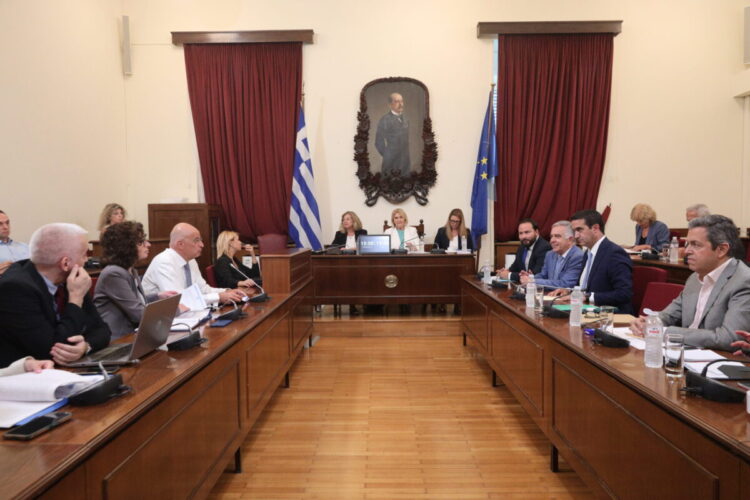 Συζήτηση επίκαιρης ερώτησης στην Ολομέλεια της Βουλής, Δευτέρα 21 Ιουλίου 2025. 
(ΓΙΑΝΝΗΣ ΠΑΝΑΓΟΠΟΥΛΟΣ/EUROKINISSI)