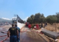Υπό έλεγχο η φωτιά στο αποστακτήριο στο Σφακάκι – Εκτεταμένες υλικές ζημιές